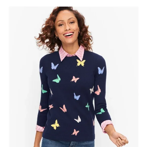 Talbots Butterfly Pullover Size 2X NWT - Picture 1 of 2